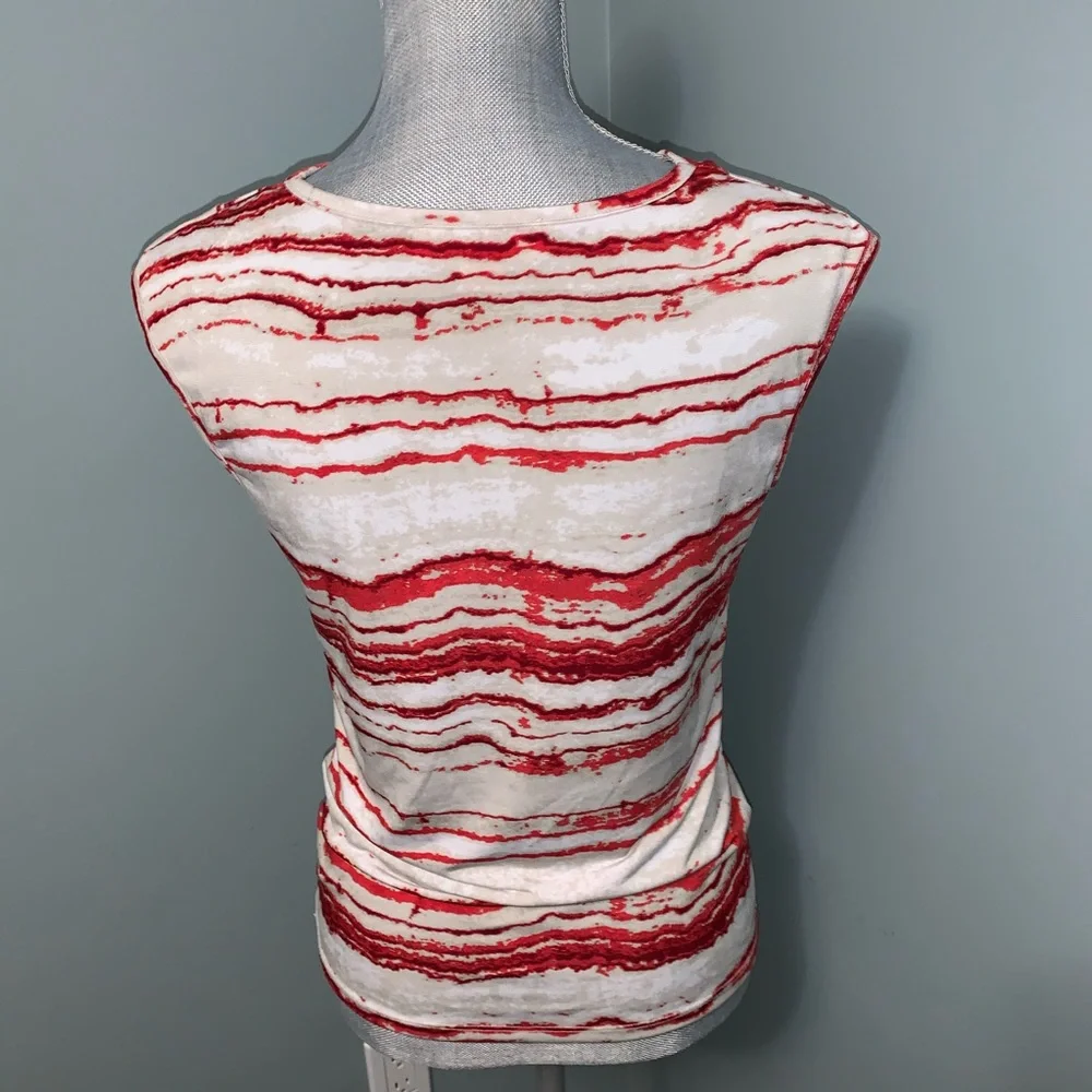 MICHEAL MICHAEL KORS drape neck print Blouse women’s size small - Picture 3 of 7